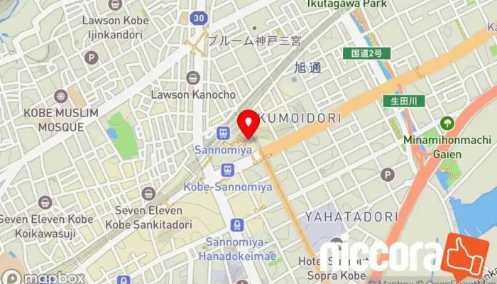 の地図 マンパワーグループ 神戸支店 人材派遣業, IT コンサルタント, 職業紹介所, 人事コンサルティング, リクルート業者, 職業安定所 で 神戸市
