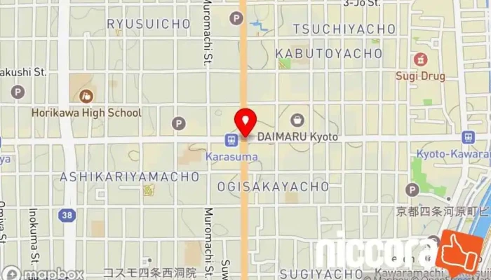 の地図 マンパワーグループ ケアサービス京都支店 人材派遣業, IT コンサルタント, 職業紹介所, 人事コンサルティング, リクルート業者, 職業安定所 で 京都市