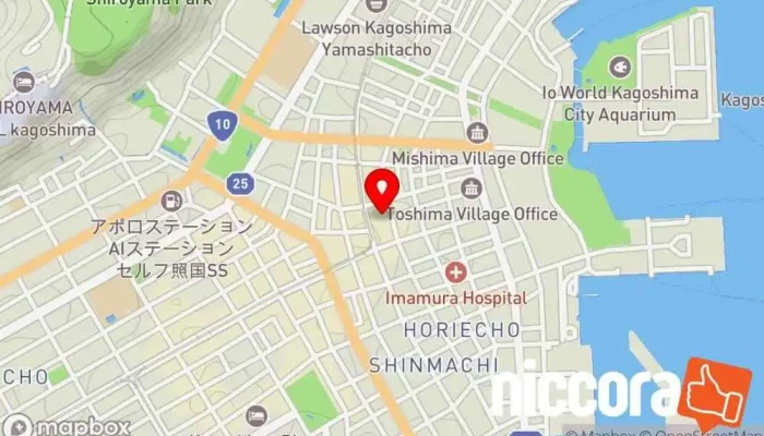 の地図 マトリクス・SD(株) 鹿児島オフィス 人材派遣業 で 鹿児島市