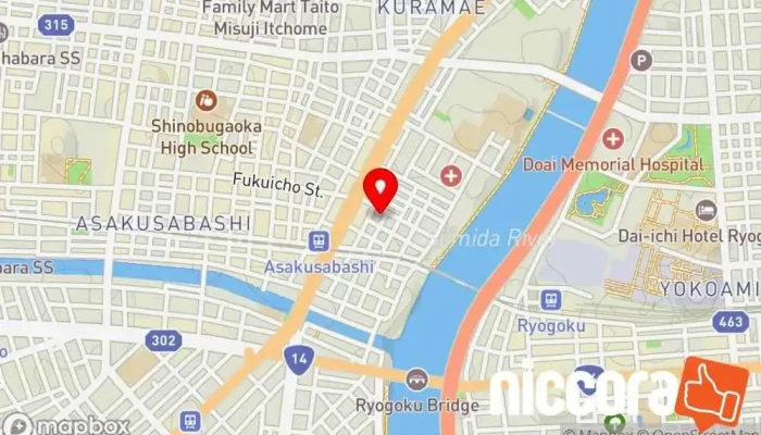 の地図 MCS ㈱ IT コンサルタント で 台東区