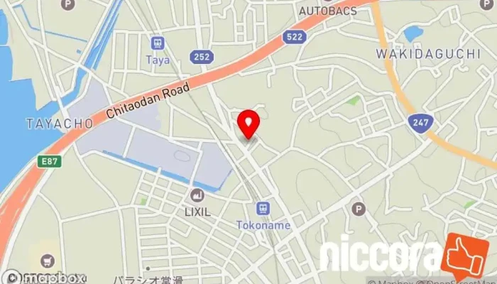 の地図 ナゴヤインフォメーションシステム パソコン修理店, 企業のオフィス で 常滑市