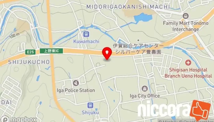 の地図 ＮＤＳ（株） 上野営業所 企業のオフィス で 伊賀市
