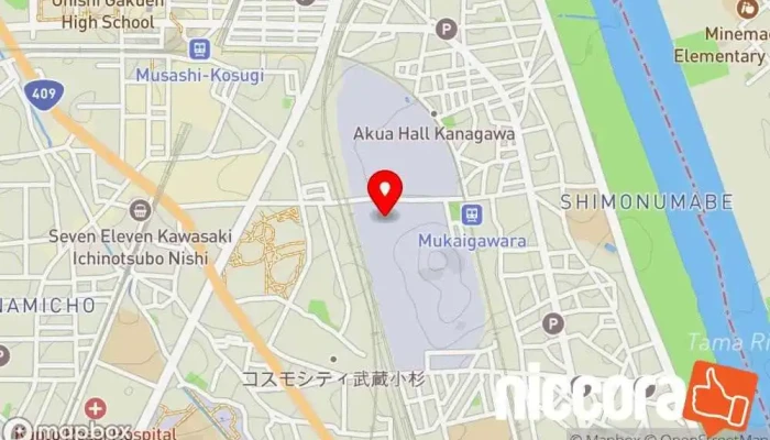 の地図 NECビジネスインテリジェンス（株） 企業のオフィス で 川崎市