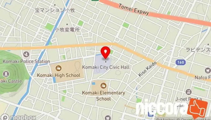 の地図 NPO法人 こまきe-コミュニティネットワーク コンピュータ教室, カルチャー スクール, パソコン修理店, ウェブ デザイナー で 小牧市