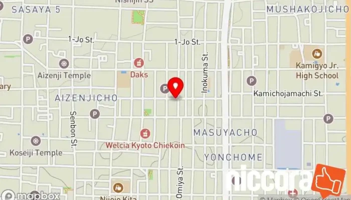 の地図 nullkyoto ナルキョウト IT コンサルタント で 京都市
