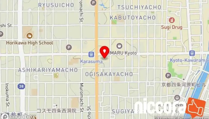 の地図 パーソルテンプスタッフ株式会社 京都オフィス 人材派遣業, 人事コンサルティング で 京都市