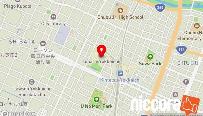 の地図 ぱそれすアピタ四日市店 携帯電話修理屋, パソコン修理店, 中古パソコン店 で 四日市市