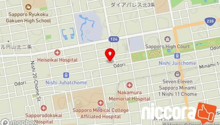 の地図 プライバシー・コンサルティング 有限責任事業組合 企業のオフィス で 札幌市
