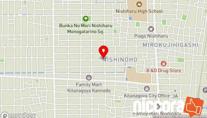 の地図 ライフワークデザインOKURIMONO合同会社 コンサルタント, IT コンサルタント, 教育コンサルタント で 北名古屋市