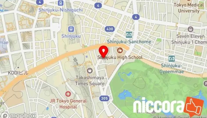 の地図 リビジョン株式会社 IT コンサルタント, インターネット マーケティング業, ソフトウェア企業, ウェブ ホスティング会社, ウェブ デザイナー で 新宿区