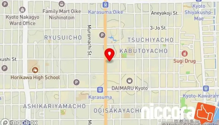 の地図 Sharing Kyoto 旅行代理店, 観光案内所 で 京都市