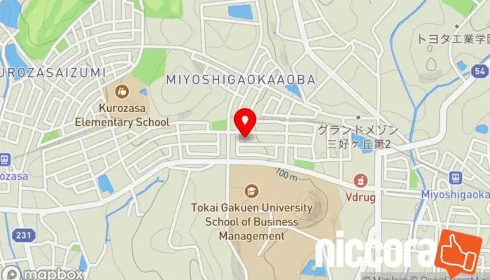 の地図 ティーエスシステム㈱ 電気通信設備請負業者 で みよし市