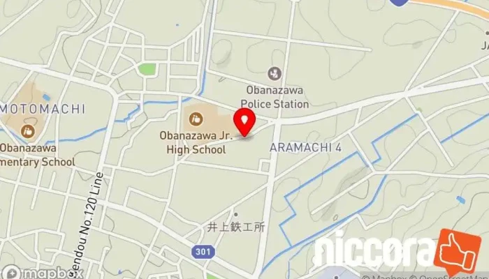 の地図 テンプレス 企業のオフィス, パソコン修理店, コンピュータ教室, 燃料販売店 で 尾花沢市