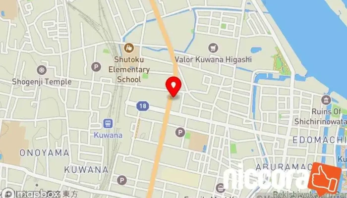 の地図 テックキャンパス 桑名校 コンピュータ教室 で 桑名市
