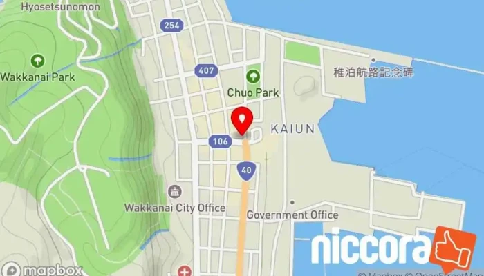 の地図 THE STAY WAKKANAI / ザ ステイ 稚内 ホテル で 稚内市