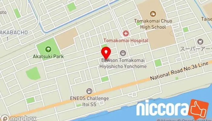 の地図 とまこつくーる 公認会計士, IT コンサルタント, 店舗 で 苫小牧市