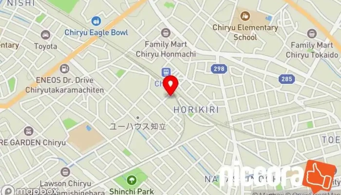 の地図 UTコネクト 知立オフィス 人材派遣業 で 知立市