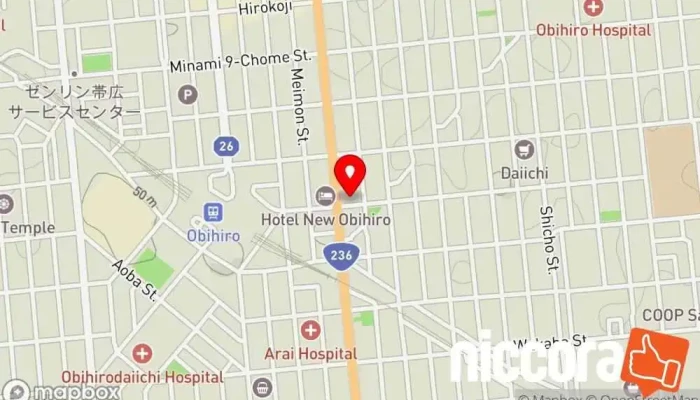 の地図 WDB 帯広ブランチ 人材派遣業 で 帯広市