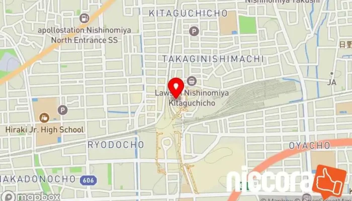 の地図 ＷＥＢーＤＯＳ 電話受付代行業 で 西宮市