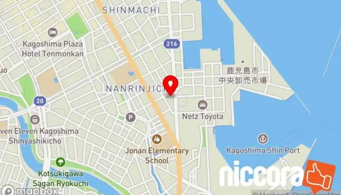 の地図 ジオシステムコンサルタンツ（株） 建設会社 で 鹿児島市